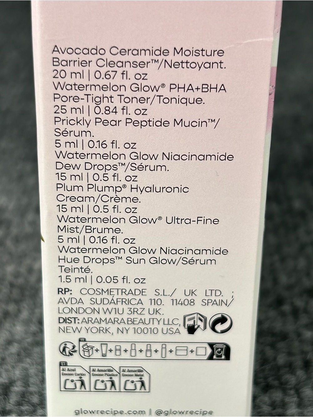 Glow Recipe Glowtinis ~ Glowy Skincare Routine ~ 6 Item Travel sz Set NIB 🍉🍸 - Picture 3 of 5